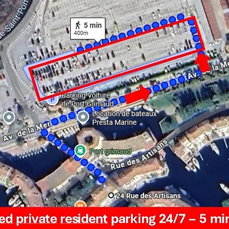Lägenhet Luxe - New - Centre - 100m2 - Full Clim - 3bdr - 3bthr - 3wc - Pkg Grimaud