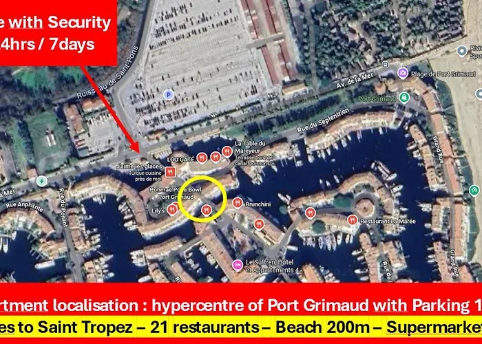 Luxe - New - Centre - 100m2 - Full Clim - 3bdr - 3bthr - 3wc - Pkg 公寓 *